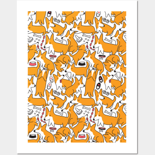 Fun Corgis Posters and Art